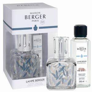 Set Berger lampa catalitica Glacon Feathers cu parfum Caresse de Coton