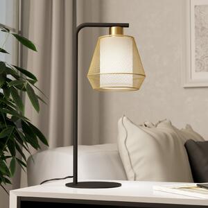 EGLO Lampa de masă Ciudadela, înălțime 50 cm, negru/alamă, oțel, Negru, Camera de zi / sufragerie, Metal, Modern
