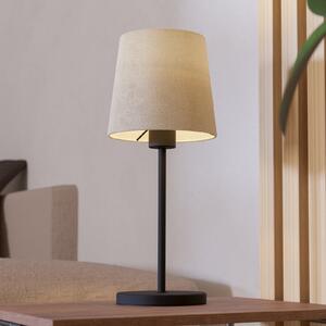 EGLO Lampa de masă Febres, înălțime 44 cm, negru/alb, oțel/țesătură, Alb, Camera de zi / sufragerie, Țesătură / Textil, Modern