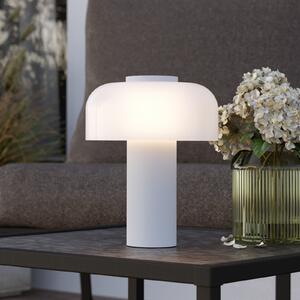 EGLO Lampă de masă reîncărcabilă cu LED Ponente, Ø 16 cm, alb, CCT, dimabil, reglabil, Alb, Plastic, Modern