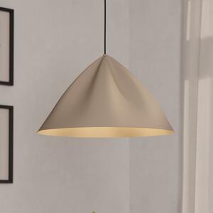 EGLO Lampă suspendată Podere, culoare nisip, reglabil, Bej, Camera de zi / sufragerie, Metal, Modern