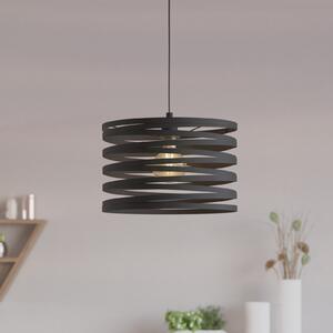 EGLO Cremella lampă suspendată, Ø 37 cm, negru, oțel, reglabil, Negru, Camera de zi / sufragerie, Metal, Modern