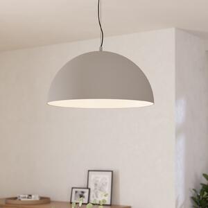 EGLO Gaetano 1 lampă suspendată, Ø 53 cm, gri/alb, oțel, reglabil, Gri, Camera de zi / sufragerie, Metal, Modern