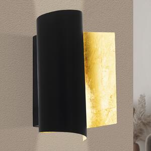 EGLO Aplică Falicetto, negru/culoare aurie, reglabil, Negru, Camera de zi / sufragerie, Metal, Modern