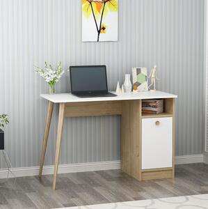 Z0ND0 Masă PC Muduti (alb + stejar zafir) . 1094952