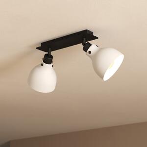 EGLO Spot de plafon Matlock, lungime 52 cm, gri/negru, 2 lumini., reglabil, Negru, Camera de zi / sufragerie, Metal, Design industrial