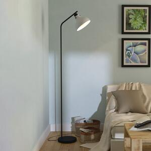 EGLO Lampă de podea Matlock, înălțime 158 cm, gri/negru, Negru, Camera de zi / sufragerie, Metal, Design industrial