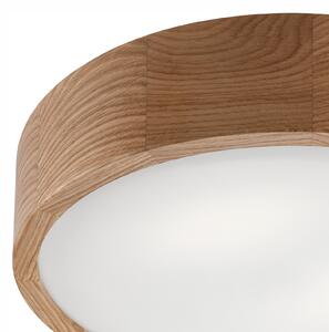 Envostar Caspian plafonieră, Ø 37 cm, IP54, stejar, reglabil, Lemn, Baie, Lemn