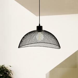 EGLO Suspensie Pompeya, lungime 45 cm, negru, oțel, reglabil, Negru, Camera de zi / sufragerie, Metal, Modern