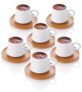 Set cești de cafea Coffee Cup Set BLS-BFT01, Multicolor, 13x7x33 cm