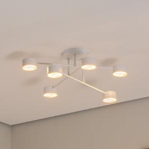 EMIBIG LIGHTING Modus 6 plafonieră 6, oțel, șase lumini, GX53, alb, reglabil, Alb, Camera de zi / sufragerie, Metal, Modern
