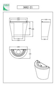 Fabas Luce Aplică Viki, chihlimbar, sticlă, acrilic, reglabil, Bej, Hol, Sticlă
