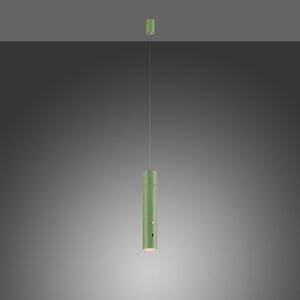 JUST LIGHT. GmbH Lampă suspendată LED cu baterie reîncărcabilă Attach, verde, fier, reglabil, Verde, Camera de zi / sufragerie, Metal, Modern