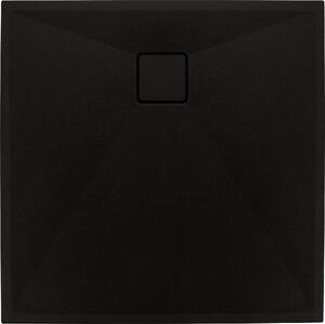 Deante Correo cădiță de duș pătrată 90x90 cm negru KQR_N41B