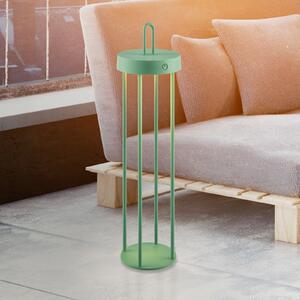 JUST LIGHT. GmbH Anselm LED lampă de masă reîncărcabilă, verde, 50 cm, fier, reglabil, Verde, Camera de zi / sufragerie, Metal, Modern