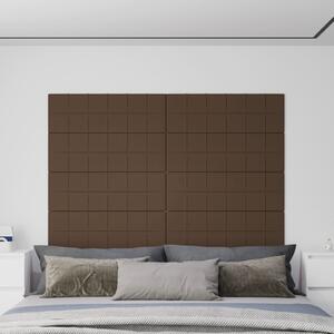 Panouri de perete 12 buc. maro 90x30 cm textil 3,24 m²