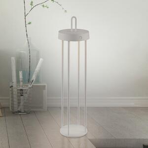 JUST LIGHT. GmbH Lampă de masă reîncărcabilă cu LED Anselm gri-bej 50cm fier, reglabil, Gri, Camera de zi / sufragerie, Metal, Modern
