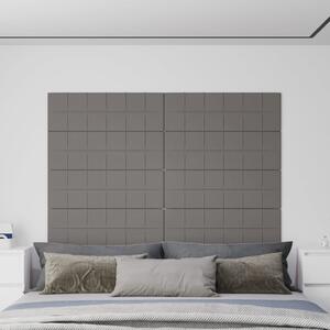 Panouri de perete 12 buc. gri deschis 90x30 cm textil 3,24 m²