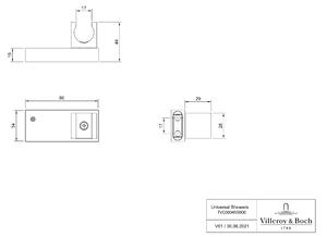Villeroy & Boch Universal Showers suport de duș TVC00045900064