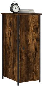 Noptieră, stejar fumuriu, 32x42x80 cm, lemn compozit