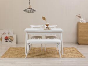 Set mobilier sufragerie Duvasa 14 (alb) (pentru 4 persoane). 1095048