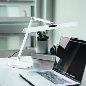 Fabas Luce Lampă de birou cu LED Beba, alb, CCT, reglabilă, reglabil, Alb, Studiu / Birou, Aluminiu, Modern