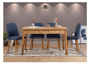 Set mobilier sufragerie Bimuvo 5 (pin atlantic + albastru marin) (pentru 4 persoane). 1095061