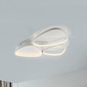 JUST LIGHT. GmbH Plafonieră LED Pebbles, albă, cu funcție de reglare, reglabil, Alb, Hol, Metal, Modern