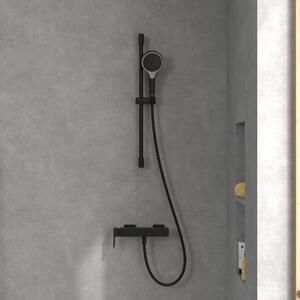 Villeroy & Boch Subway 3.0 baterie de duș perete negru TVS112001000K5