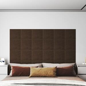 Panouri de perete 12 buc. maro 30x30 cm material textil 1,08 m²