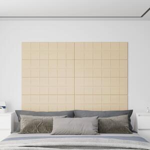 Panouri de perete 12 buc. crem 90x30 cm textil 3,24 m²