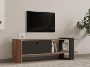 Masă TV/Dulap Dutudo (stejar + antracit) . Promo -19%. 1095104