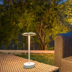 SLV Lampă LED reîncărcabilă Vinolina One, alb, 2.700 K, înălțime 33 cm, reglabil, Alb, Aluminiu, Modern