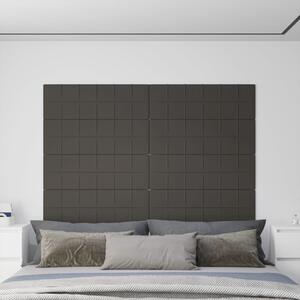 Panouri de perete 12 buc. gri închis 90x30 cm catifea 3,24 m²