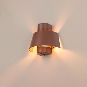 SLV Photoni lampă de perete, culoare rugină, aluminiu, lățime 25 cm, reglabil, Maro / Rugină, Aluminiu