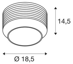 SLV Plafonieră Pantilo Rope 19, negru/gri/argintiu, sticlă, reglabil, Negru, Camera de zi / sufragerie, Sticlă, Modern