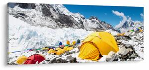 Tablou - Camping la munte (120x50 cm)