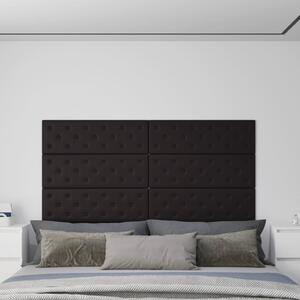 Panouri de perete 12 buc. negru, 90x30 cm, piele eco 3,24 m²
