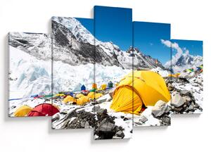 Tablou - Camping la munte (150x105 cm)