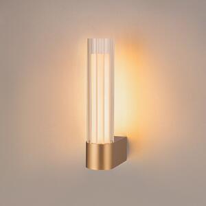 SLV Aplică de perete cu LED pentru baie Lygant, model simplu, culoare alamă,, Auriu / Alamă, Baie, Aluminiu, Modern