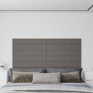 Panouri de perete 12 buc. gri deschis 90x15 cm textil 1,62 m²