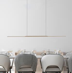 PURE LED lampă suspendată Suprafață, bronz 125 cm aluminiu 3.000 K, reglabil, Bronz / Alamă Veche, Camera de zi / sufragerie, Aluminiu, Modern