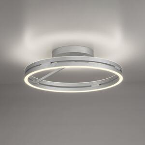 PURE plafonieră LED Loop, aluminiu, metal, Ø 60 cm CCT, reglabil, Metalic, Camera de zi / sufragerie, Aluminiu, Modern, Plafon rotund direct