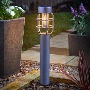 SMART GARDEN Lampa solară LED cu țăruș Anglia, set de 2, antracit, IP44, Metalic, Metal, Spot de exterior / vârf de pământ