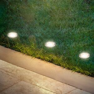 Briloner Spot LED de încastrare 3912032 IP67 12 V, set pornire cu 3 unități, Ø cm,, Metalic, Oțel inoxidabil, Modern