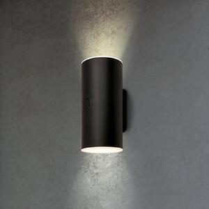 Briloner Lampă de perete LED reîncărcabilă pentru exterior 3786015, negru Dimmer tactil, reglabil, Negru, Plastic, Modern, Priză de perete sus / jos
