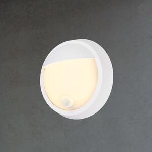 Briloner LED reîncărcabilă lampă de perete în aer liber 3785016 alb senzor mișcare Ø, Alb, Plastic, Modern