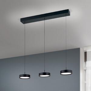 ORION Teide LED lampă suspendată, negru, metal, reglabilă pe înălțime, reglabil, Negru, Camera de zi / sufragerie, Metal, Modern