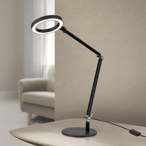 ORION Ringo LED lampă de masă, negru, metal, reglabil, dimmable, reglabil, Negru, Camera de zi / sufragerie, Metal, Modern
