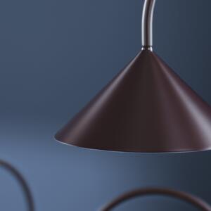 FRANDSEN Lampa de masă cu LED-uri Grasp, roșie, înălțime 47 cm, metal, reglabil, Roșu, Metal, Design